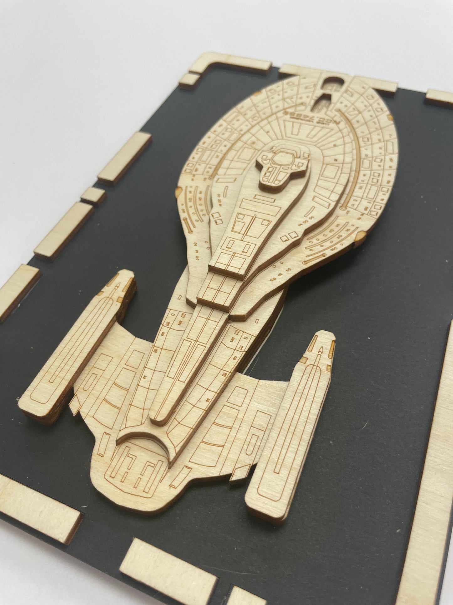 USS Voyager - Wood Plaque