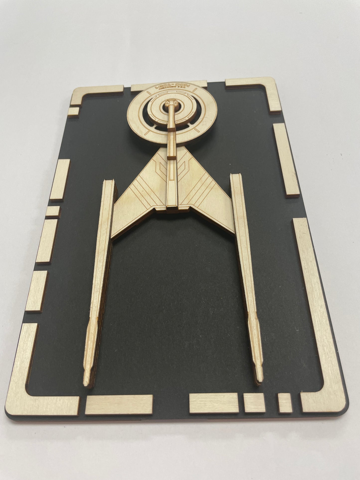 USS Discovery - Wood Plaque