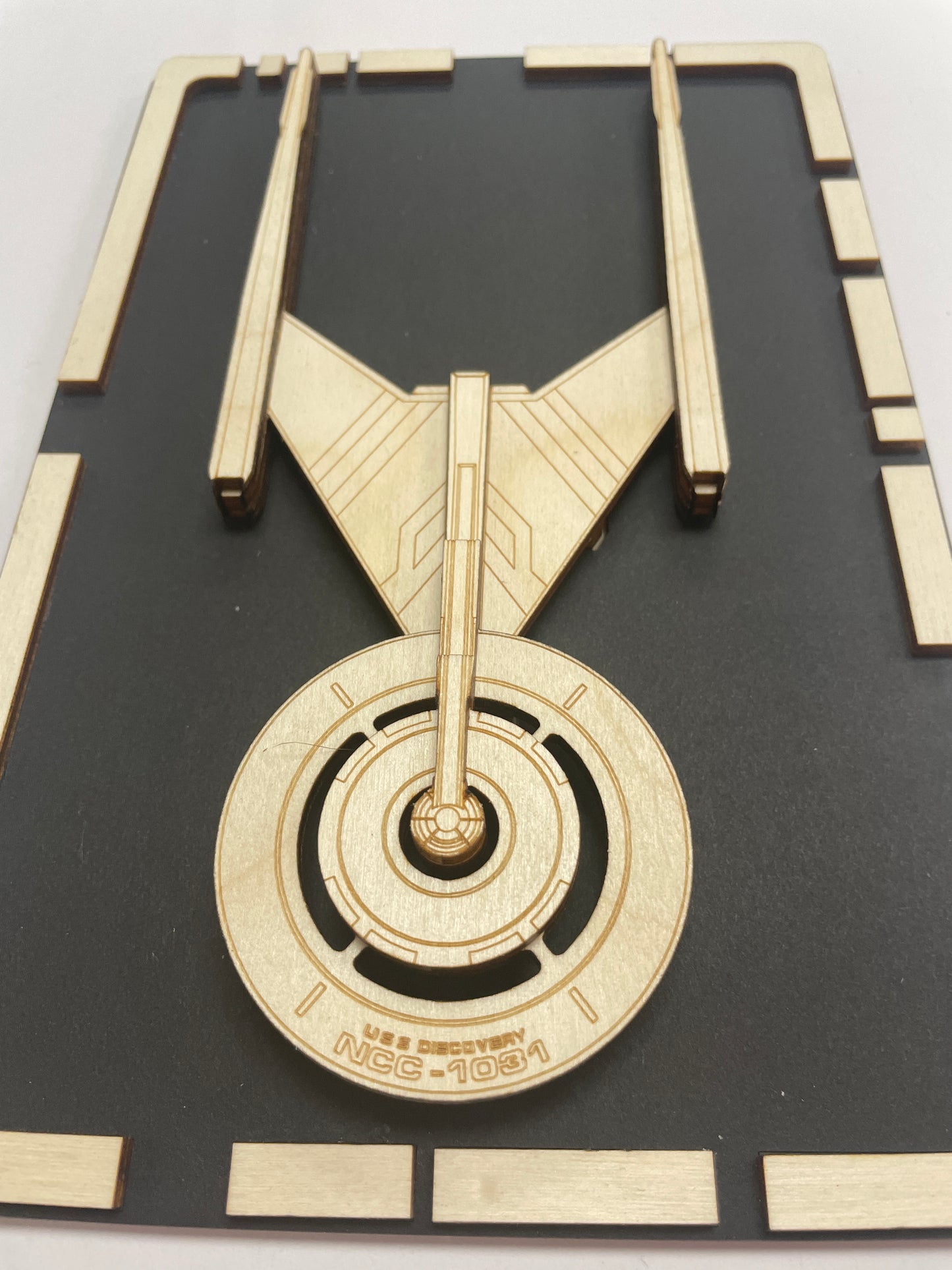 USS Discovery - Wood Plaque