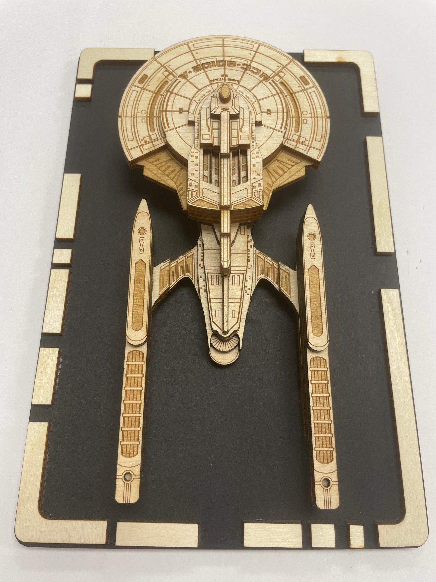 USS Titan-A - Wood Plaque