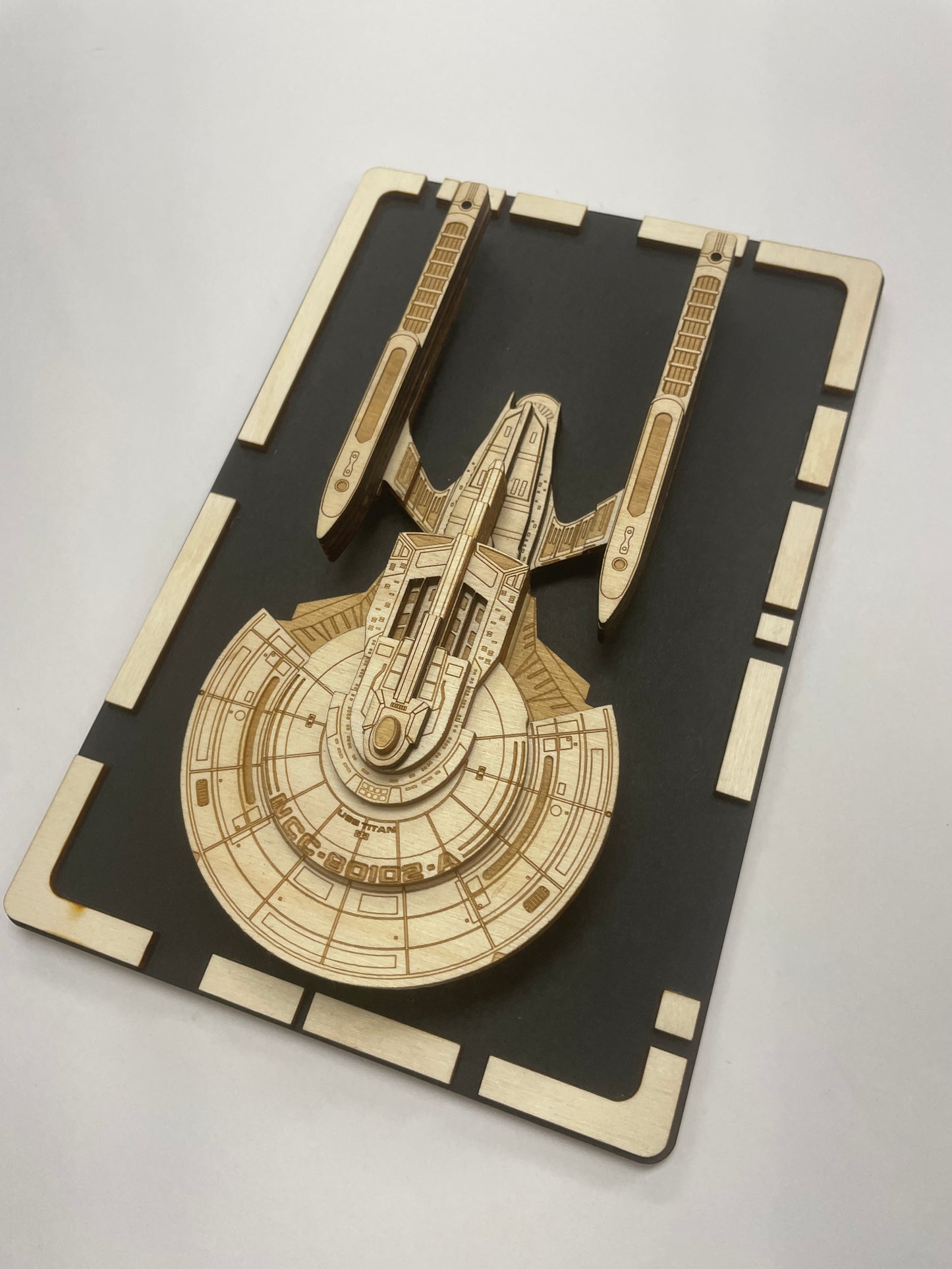 USS Titan-A - Wood Plaque