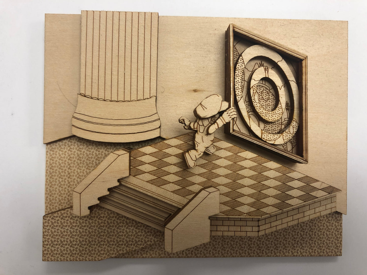 Super Mario 64 - Painting Jump - Wood Model