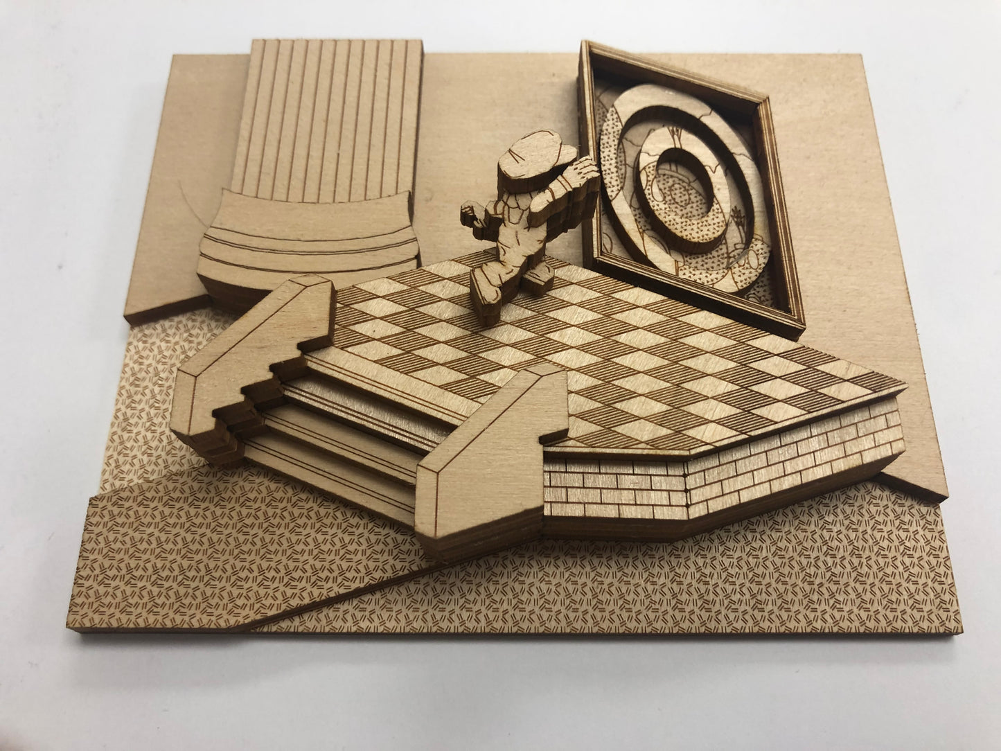 Super Mario 64 - Painting Jump - Wood Model