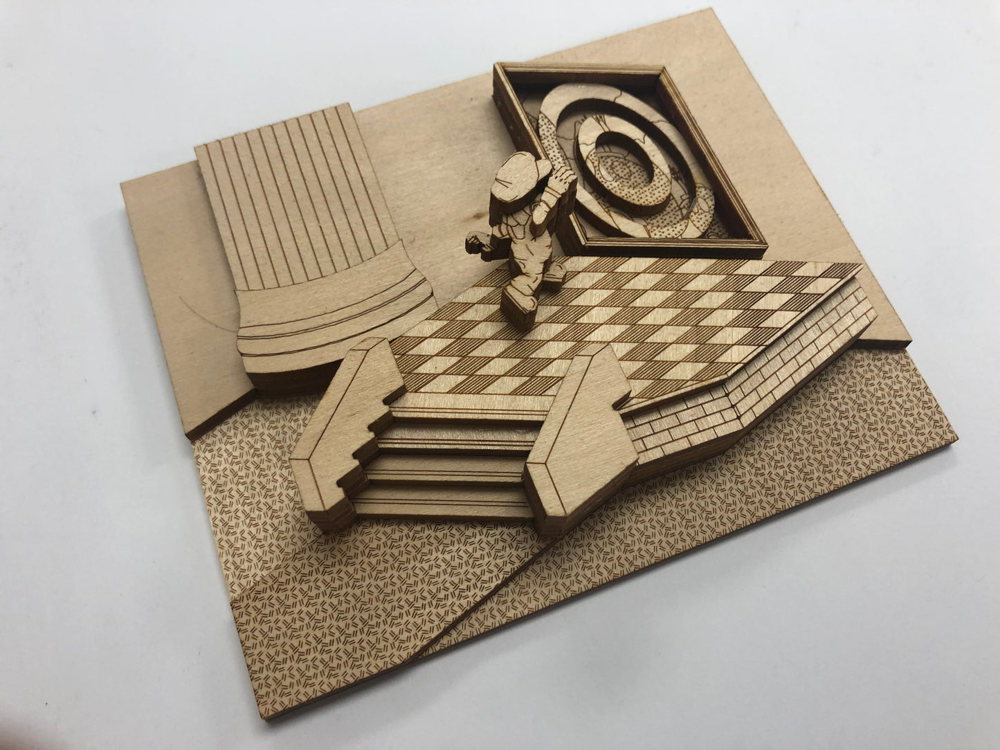 Super Mario 64 - Painting Jump - Wood Model