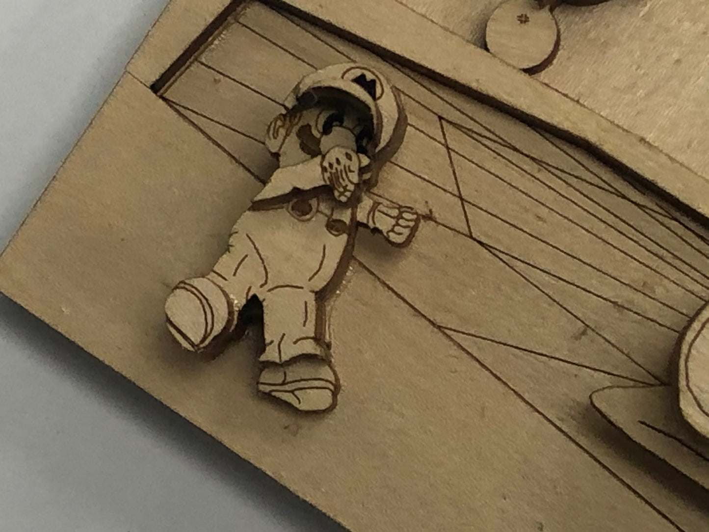 Super Mario 64 - Bowser Throw - Wood Model