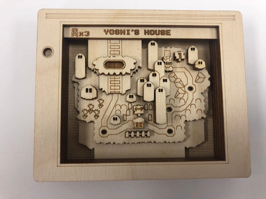 Yoshi Island Map Wood Model