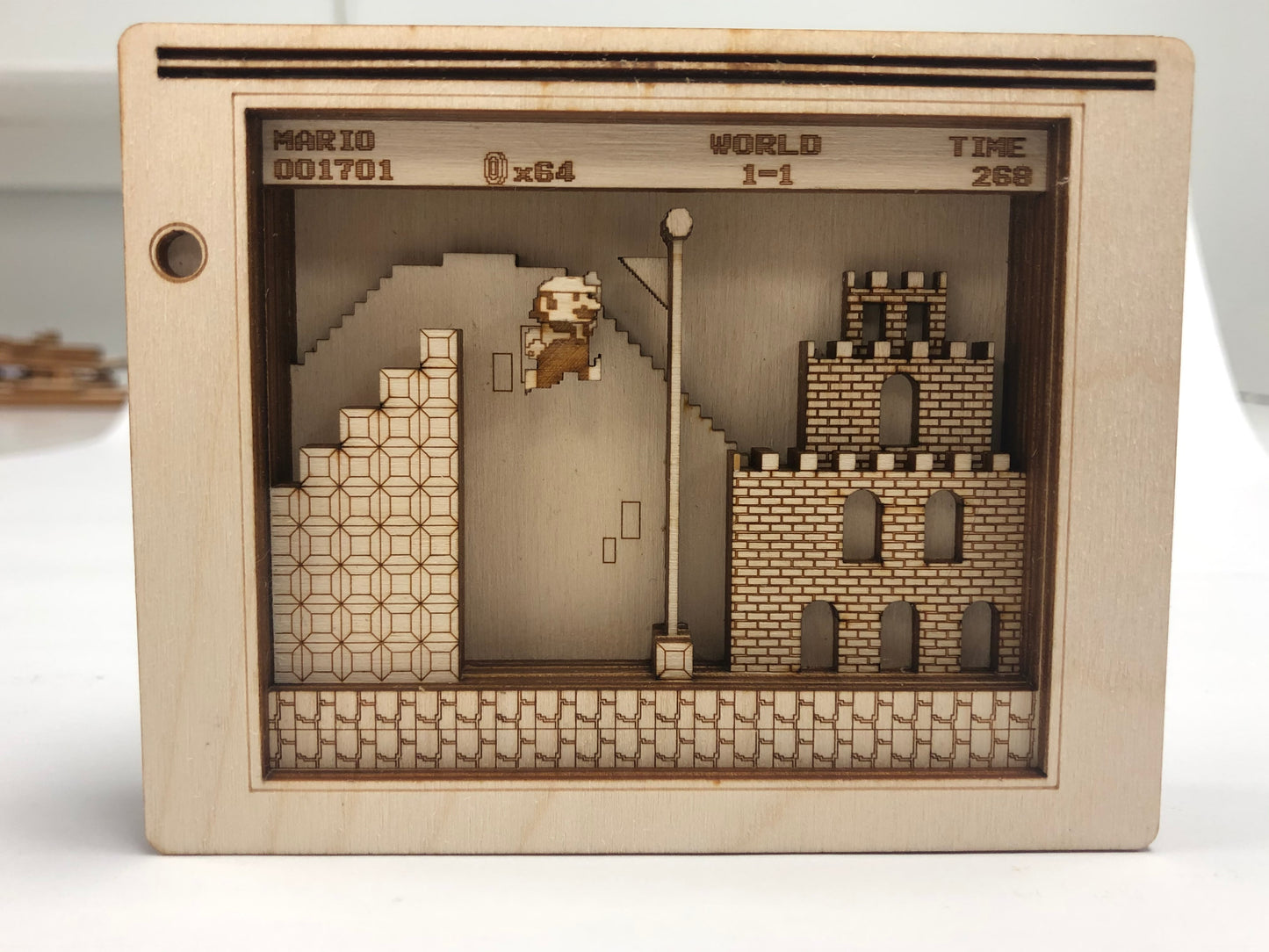 Castle Flag Grab  Mini Panorama Wood Model