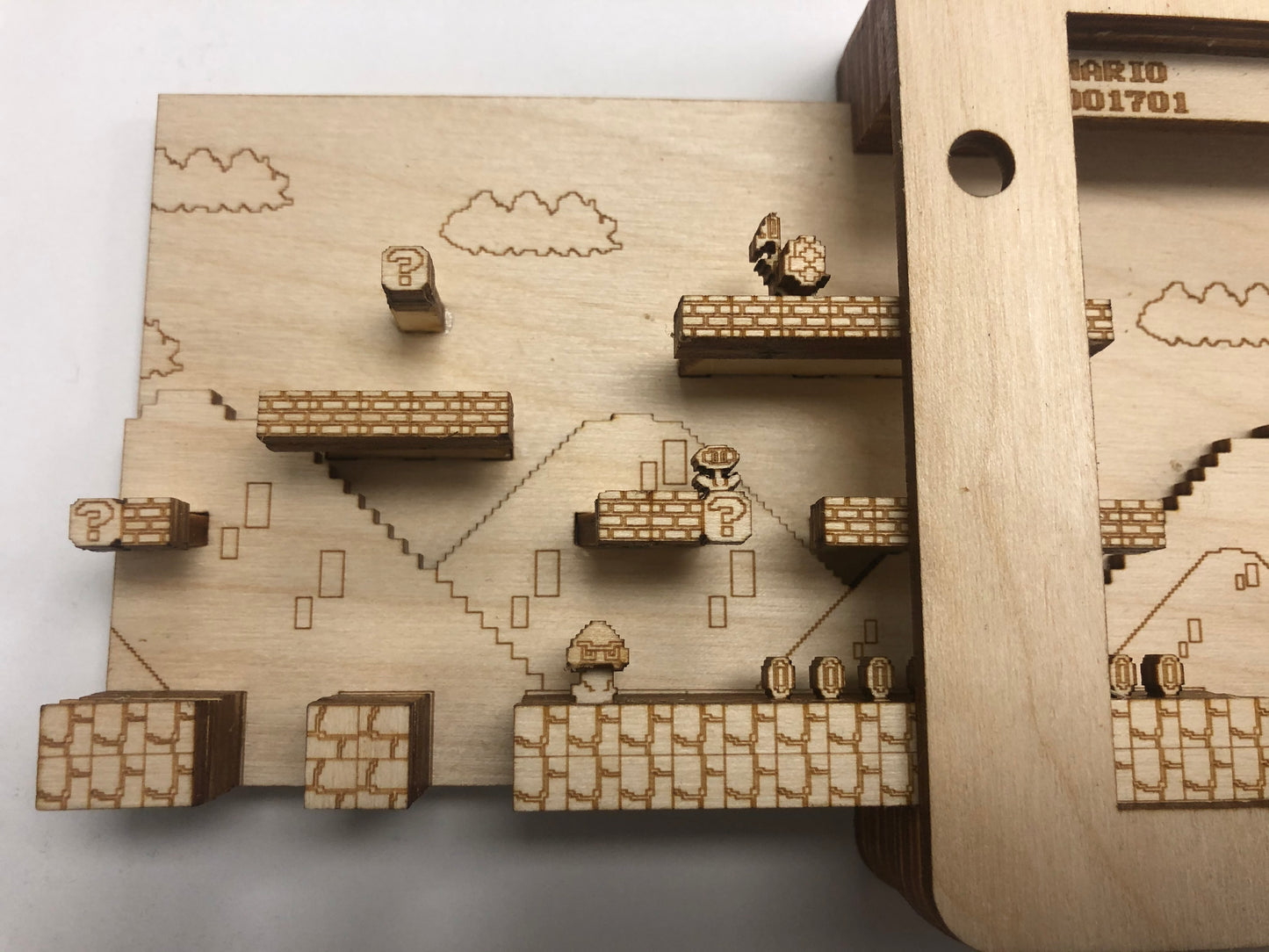 Super Mario World 1-1 Panorama Wood Model