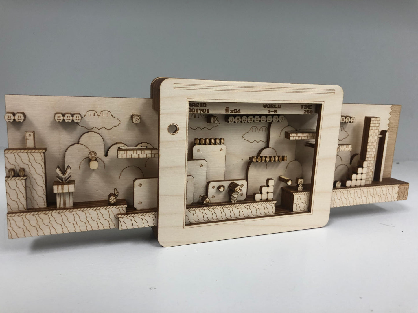 Super Mario World 3 Panorama Wood Model