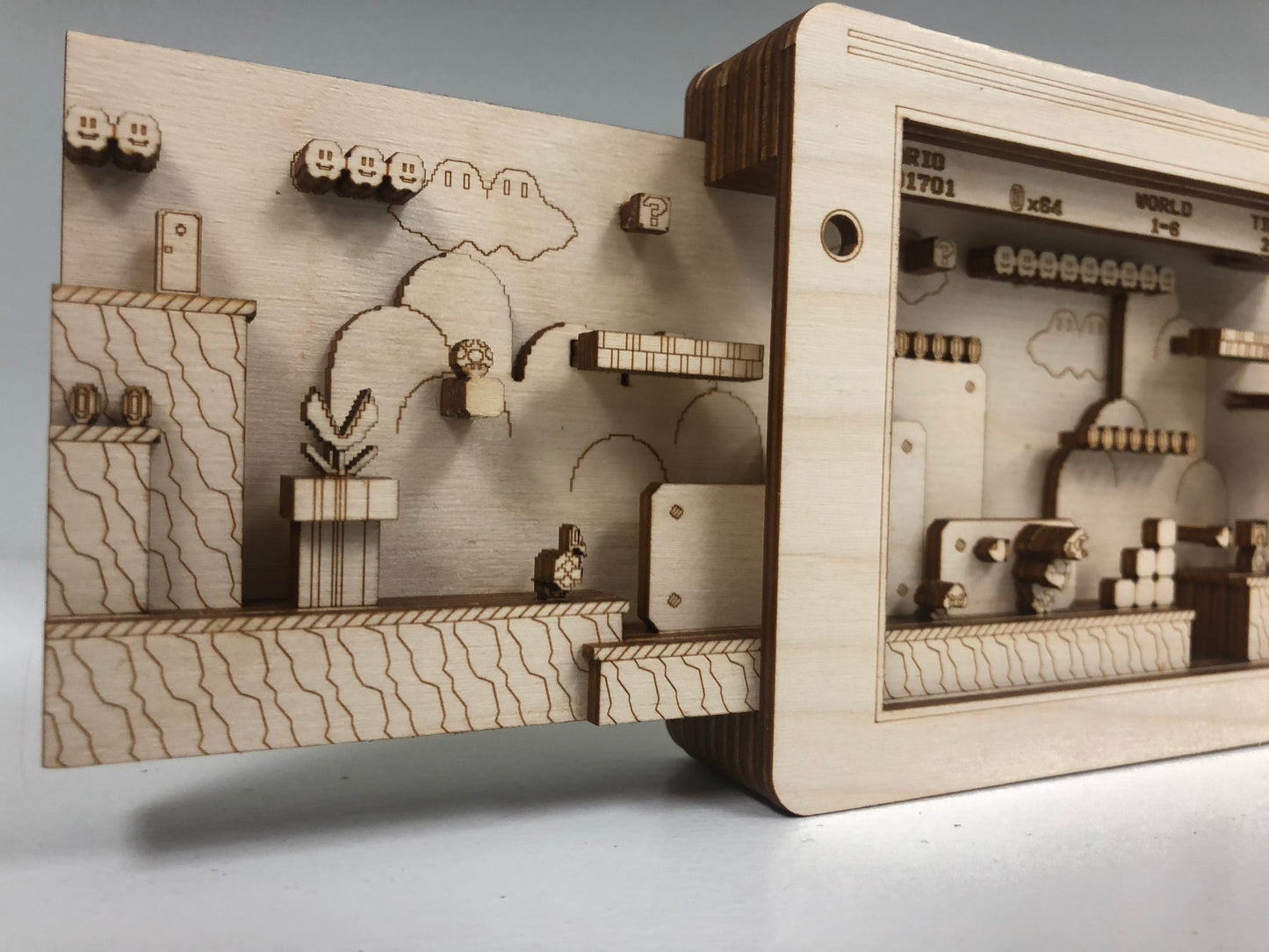 Super Mario World 3 Panorama Wood Model