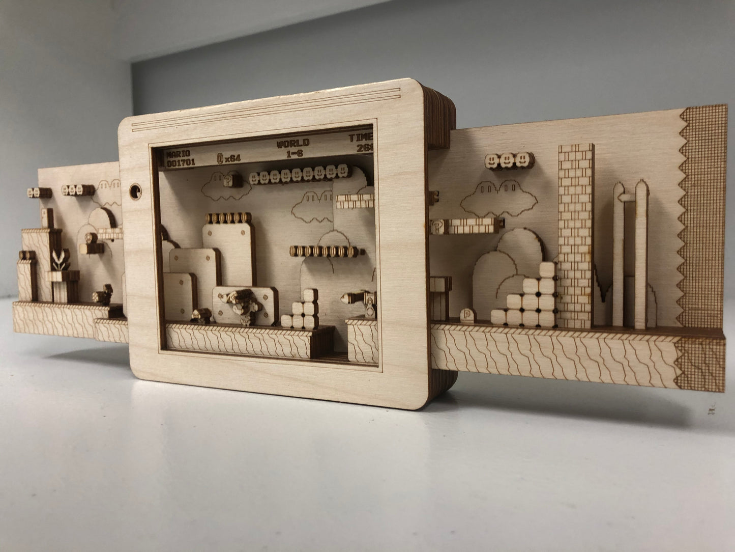 Super Mario World 3 Panorama Wood Model