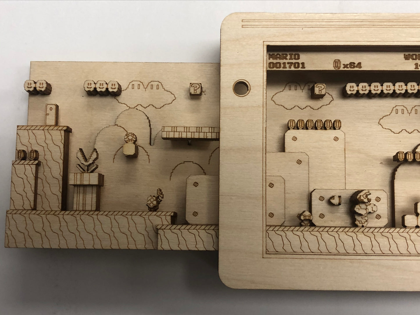 Super Mario World 3 Panorama Wood Model