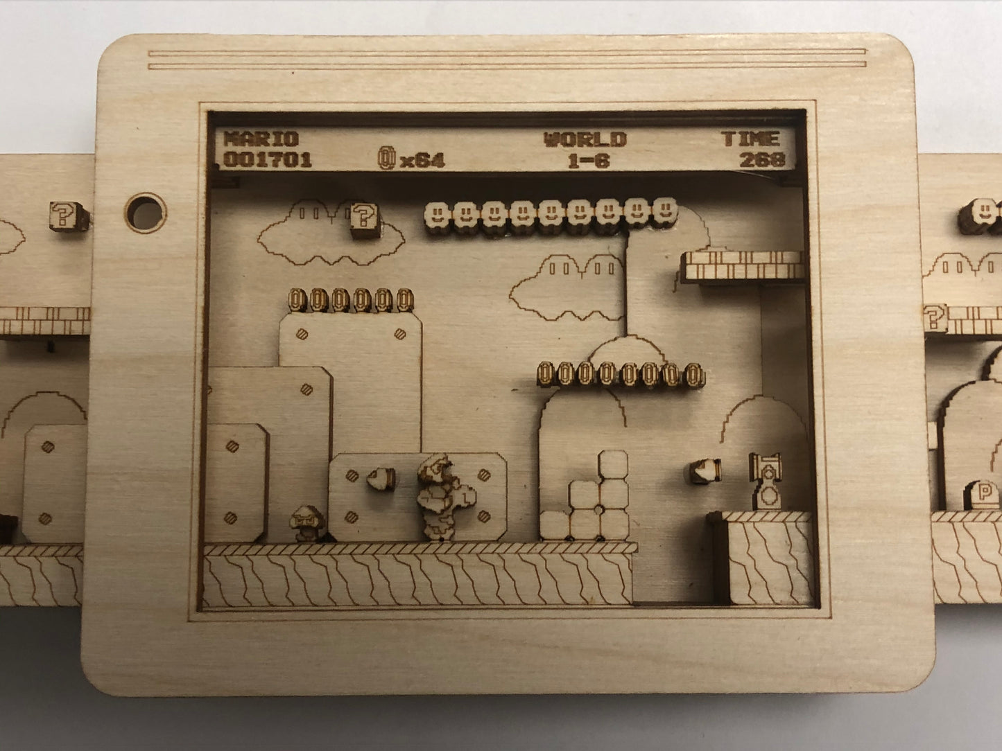 Super Mario World 3 Panorama Wood Model