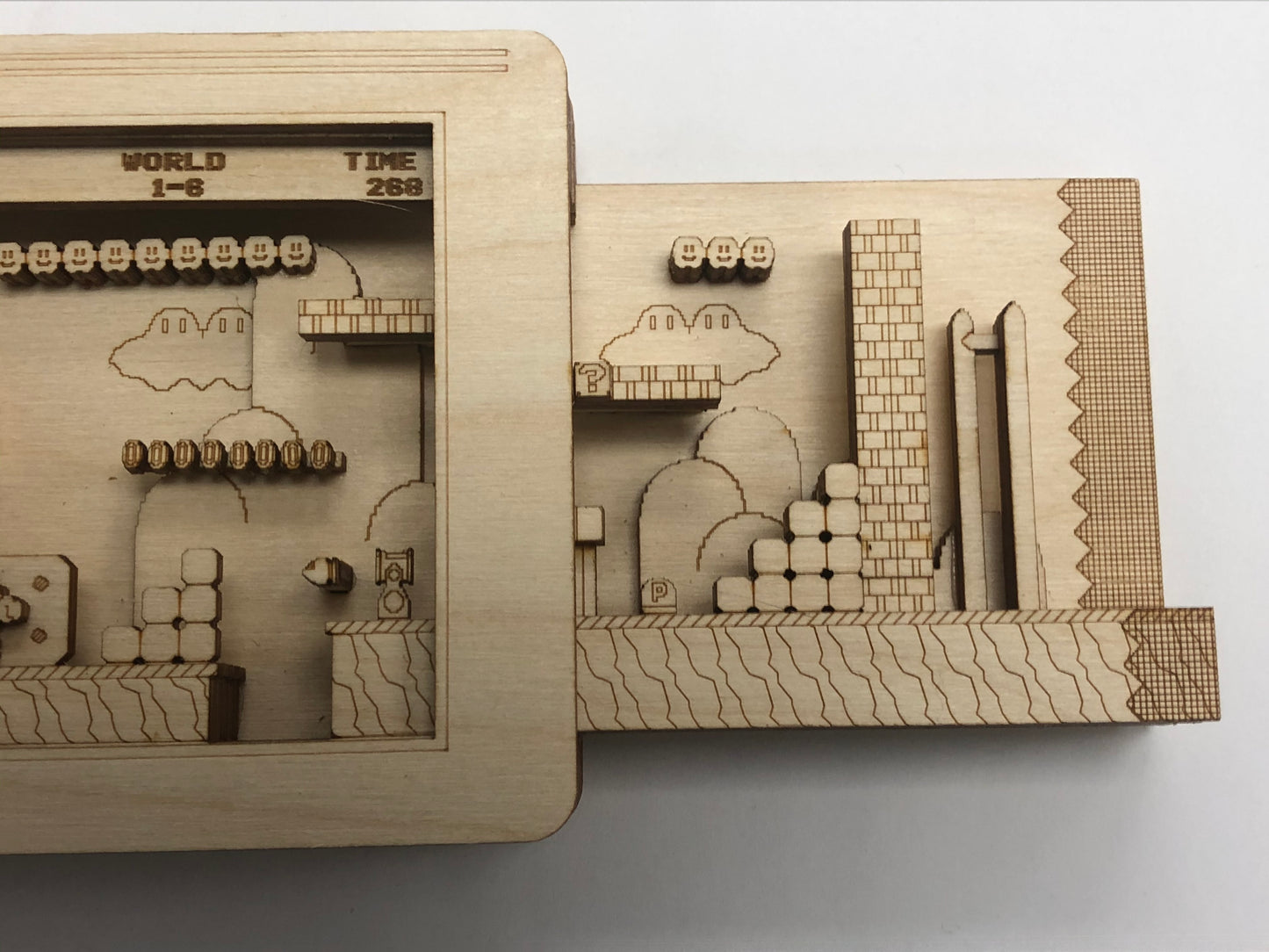 Super Mario World 3 Panorama Wood Model