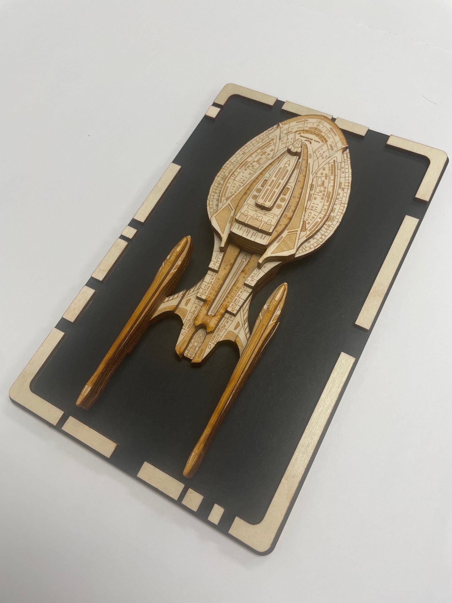 USS Enterprise NCC-1701-F - Wood Plaque