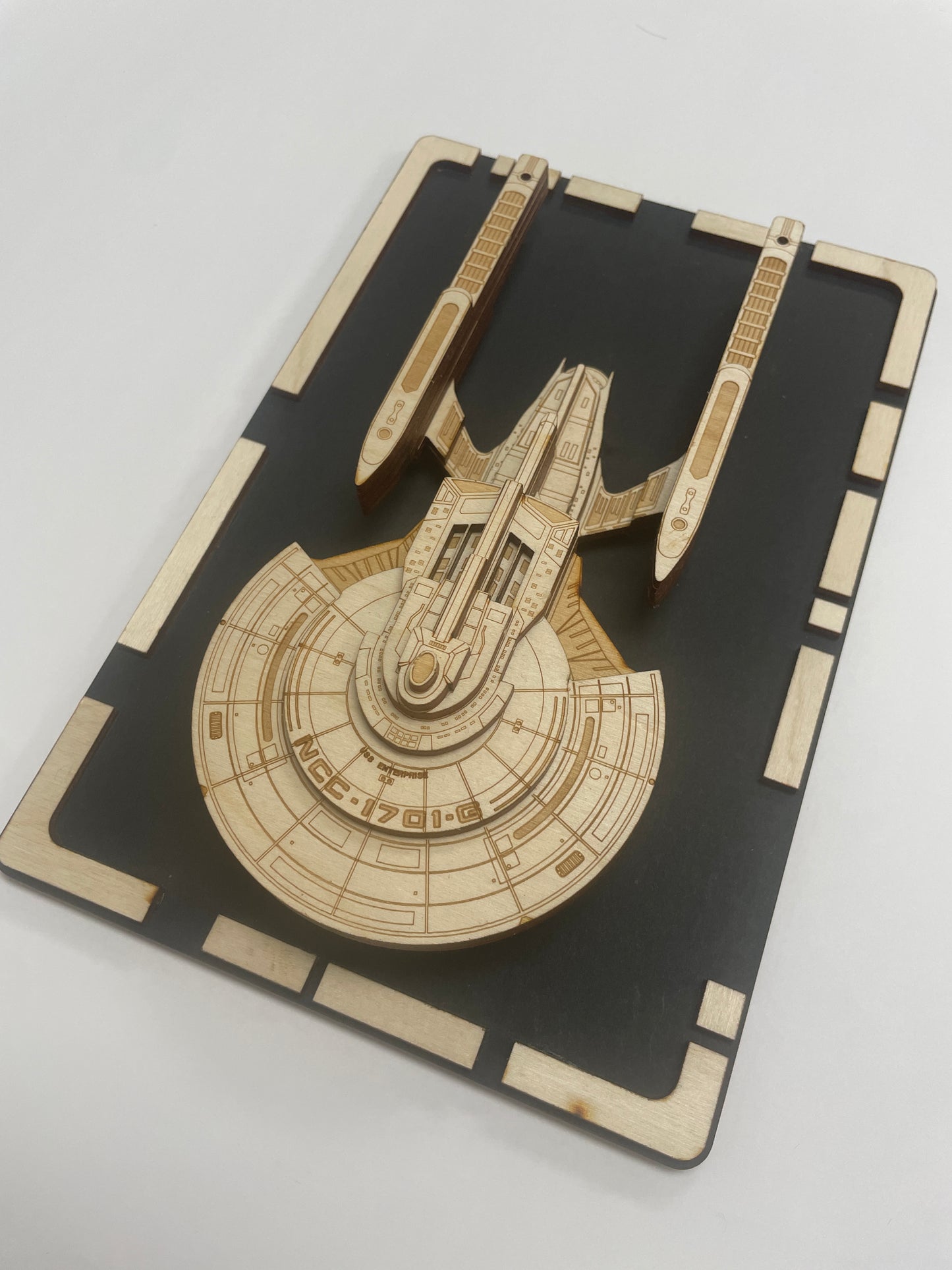 USS Enterprise NCC-1701-G - Wood Plaque
