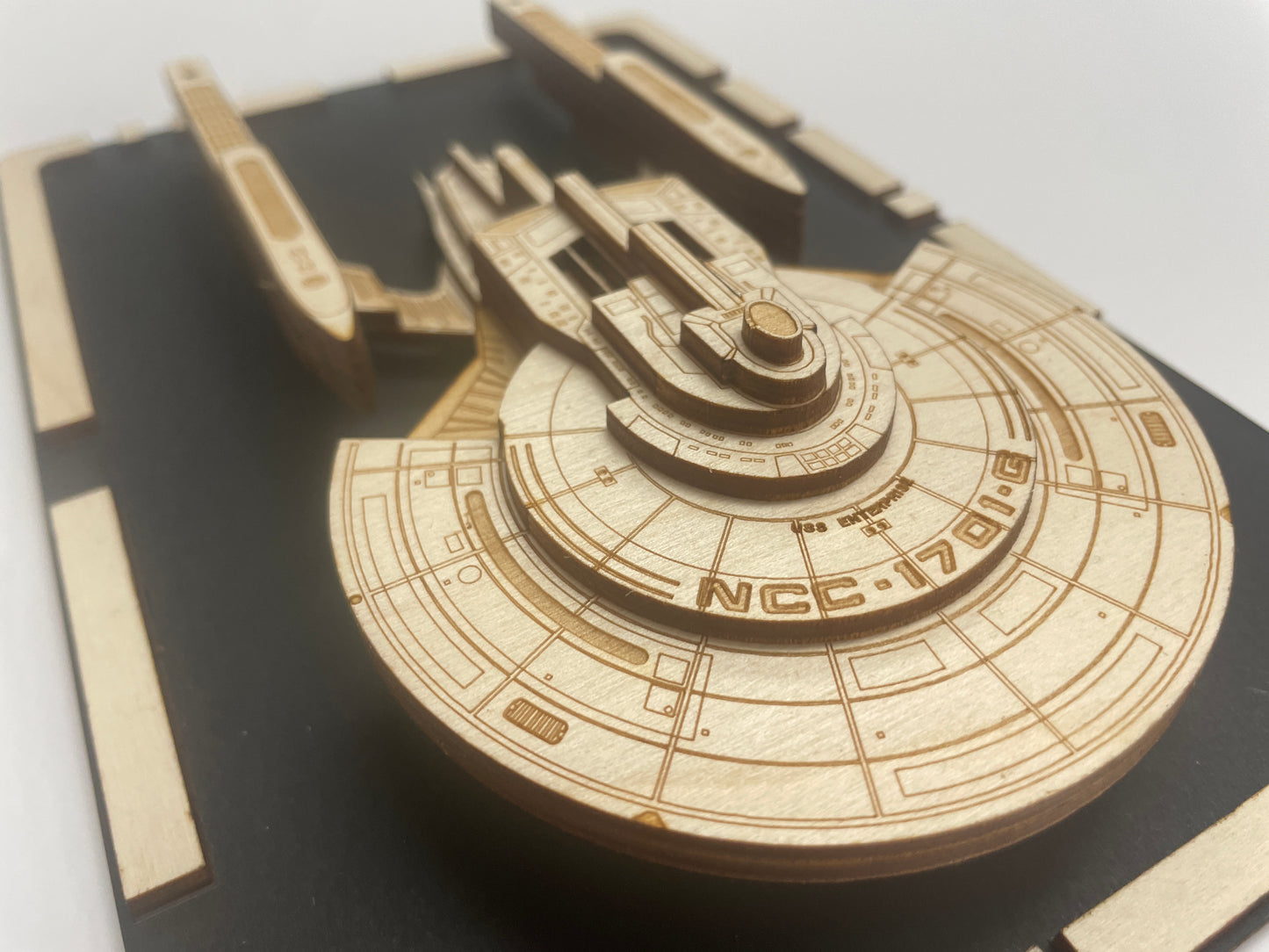 USS Enterprise NCC-1701-G - Wood Plaque