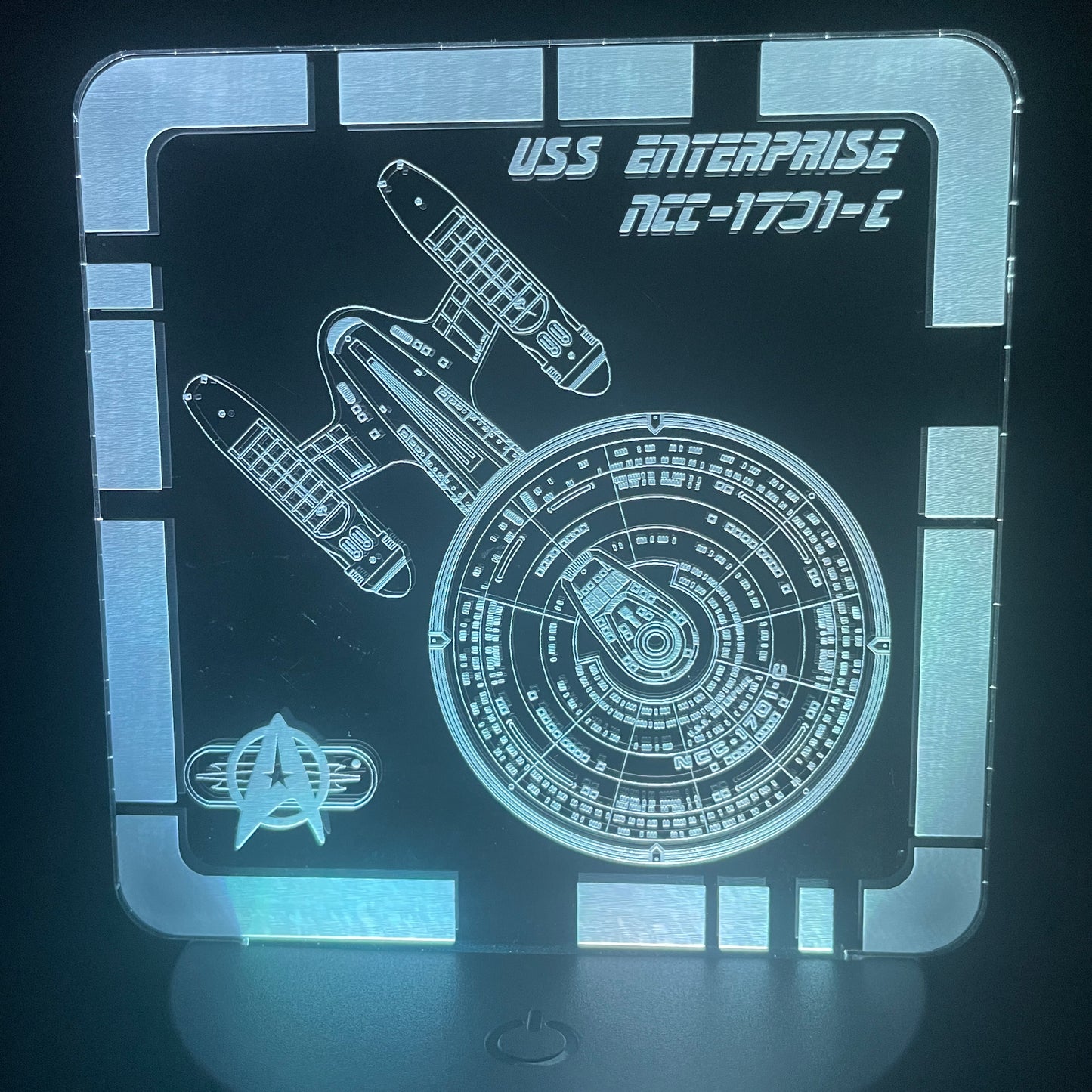 USS Enterprise NCC-1701-C - Plaque LED