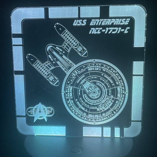 USS Enterprise NCC-1701-C - Plaque LED
