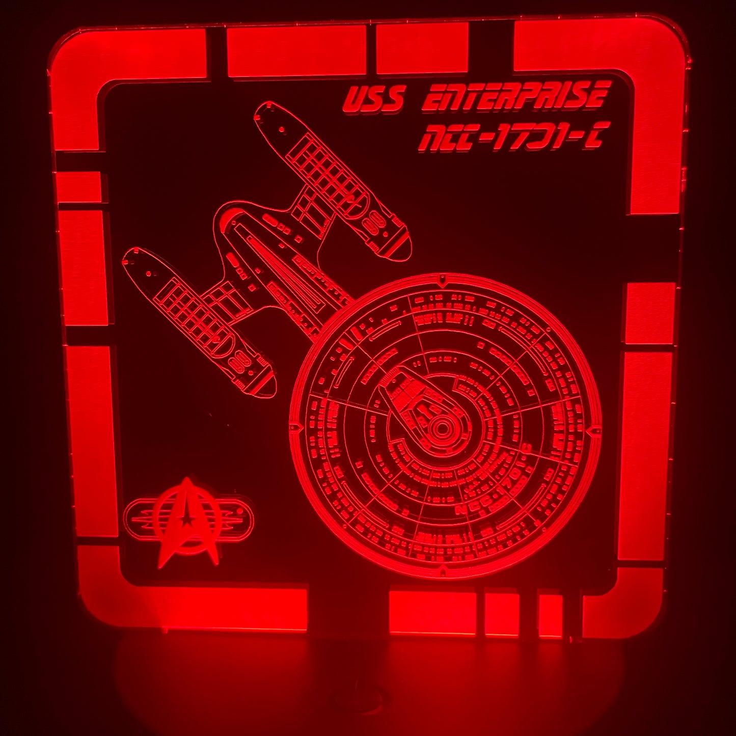 USS Enterprise NCC-1701-C - Plaque LED