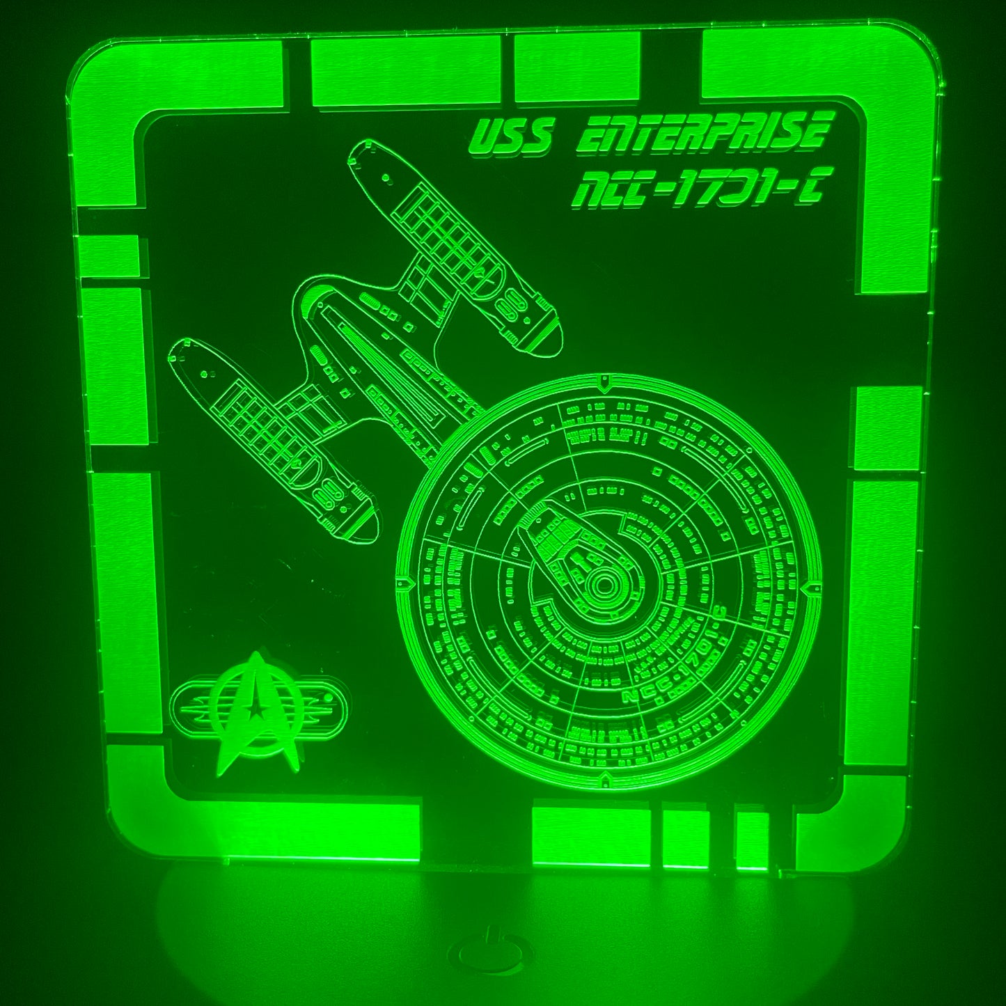 USS Enterprise NCC-1701-C - Plaque LED