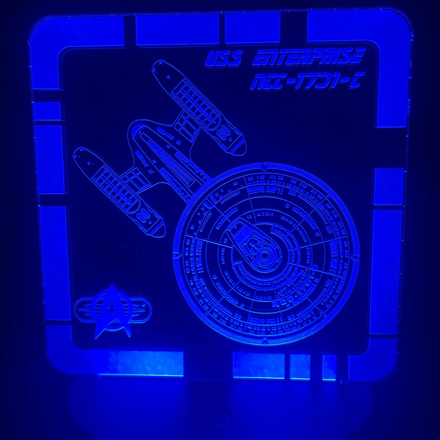 USS Enterprise NCC-1701-C - Plaque LED