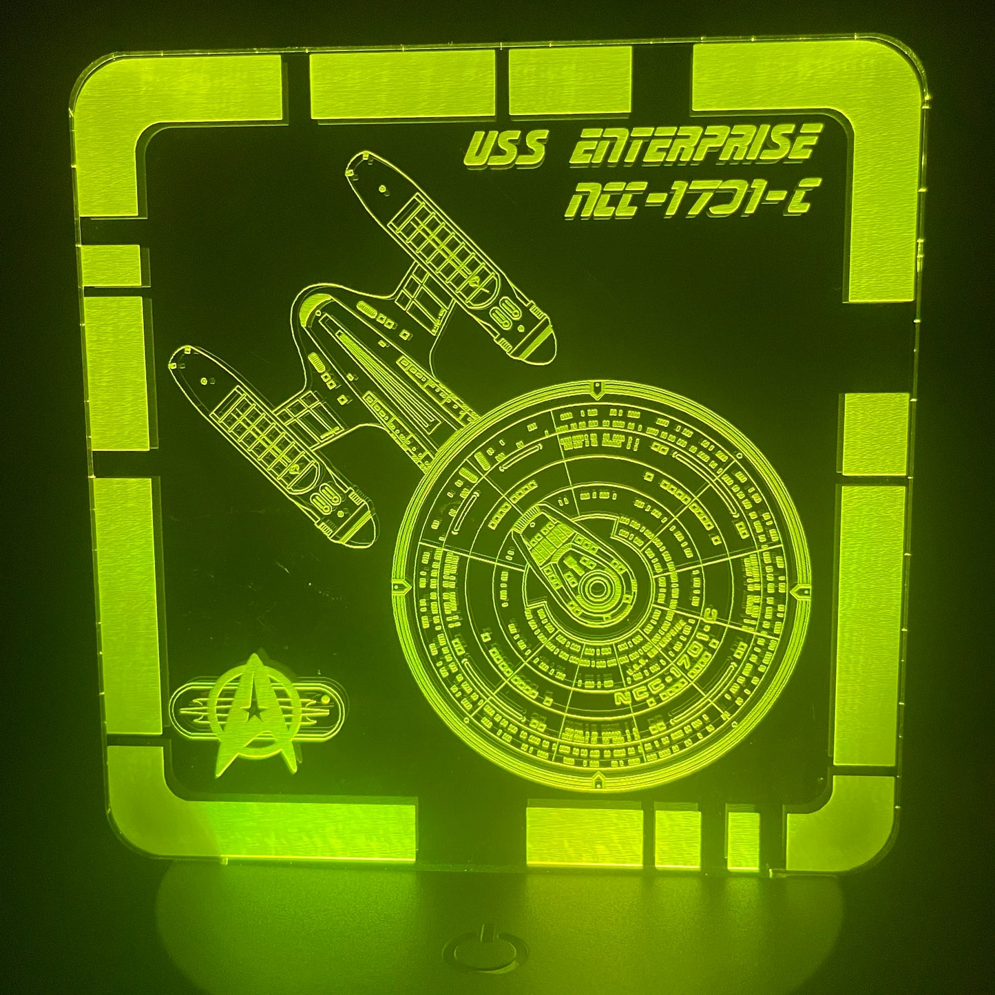 USS Enterprise NCC-1701-C - Plaque LED