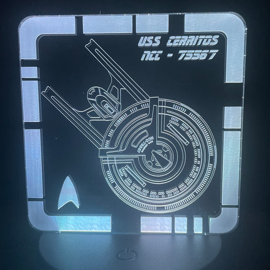 USS Cerritos  - Plaque LED