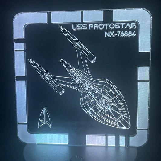 USS Protostar - Plaque LED