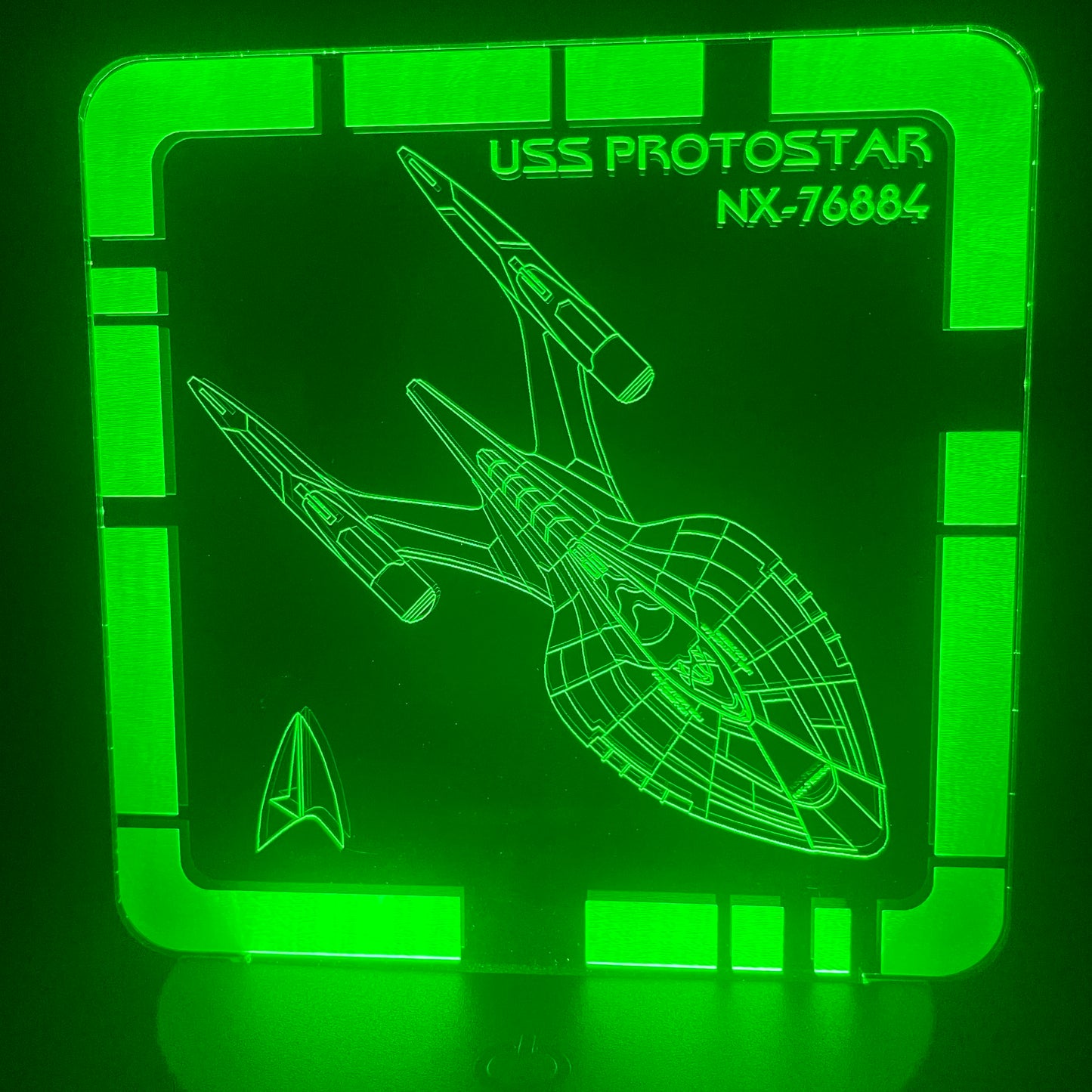 USS Protostar - Plaque LED