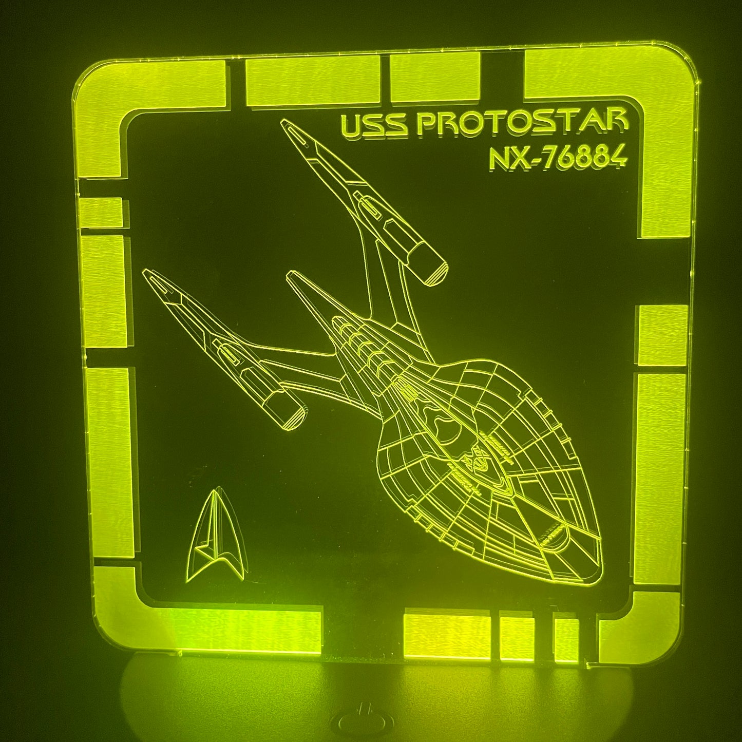USS Protostar - Plaque LED
