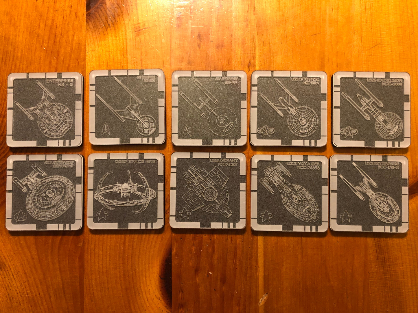 Starship Coasters - Acrylic