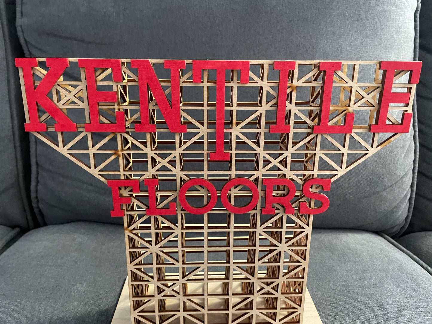 Kentile Sign Wood Model
