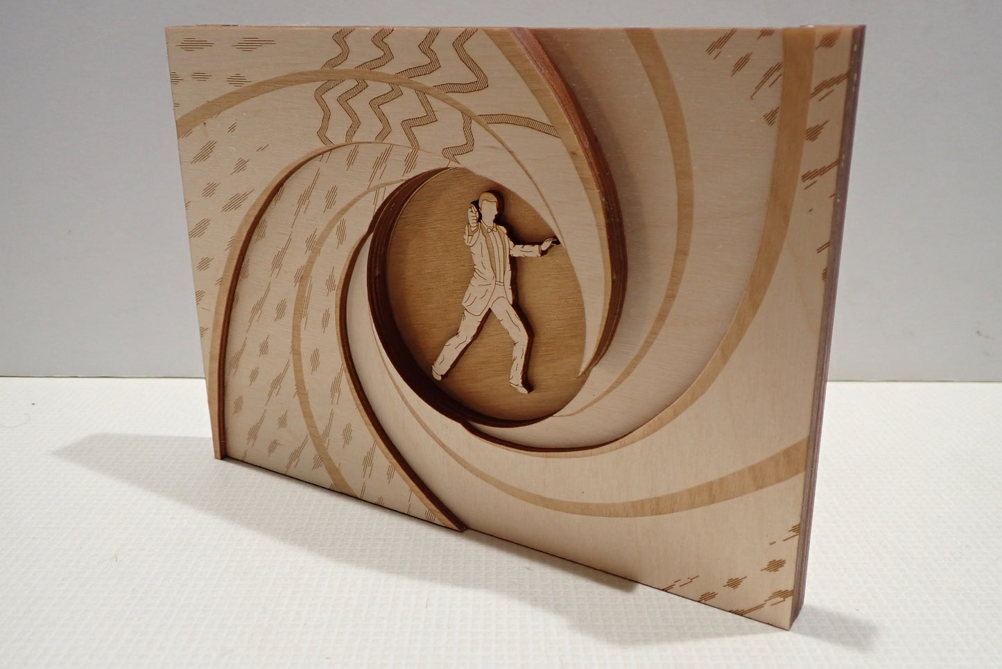 James Bond Gun Barrel - Wood