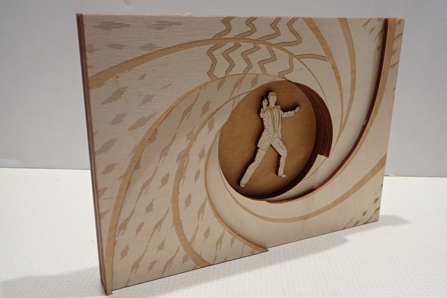 James Bond Gun Barrel - Wood