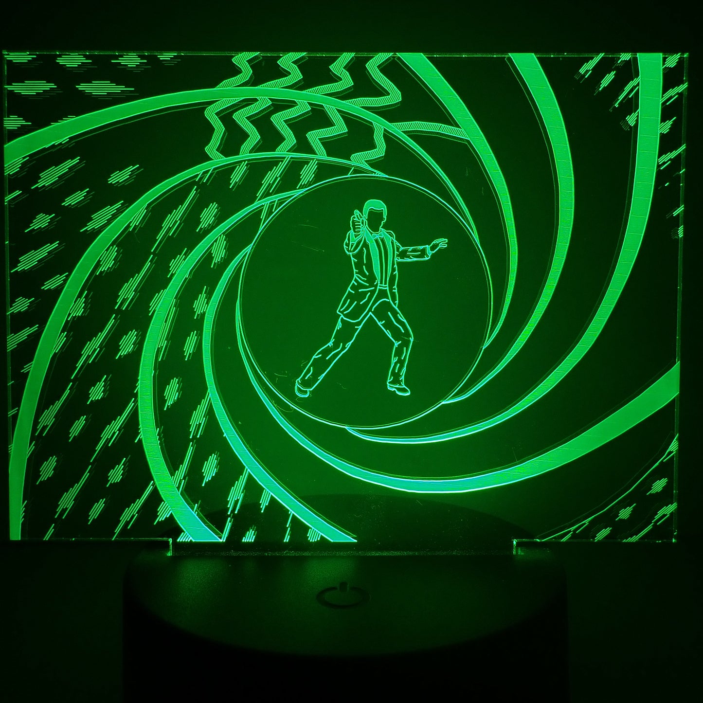 James Bond Gun Barrel - LED light
