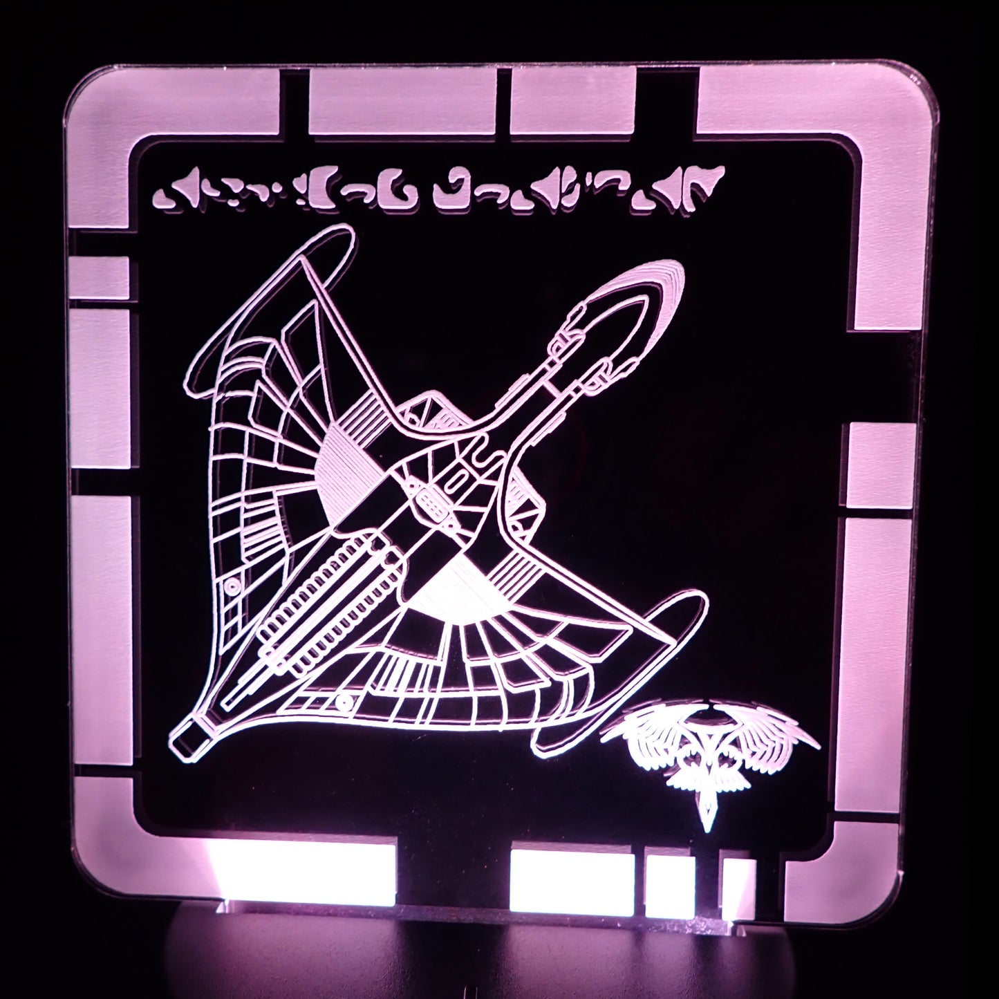 ROMULAN WARBIRD - Plaque LED