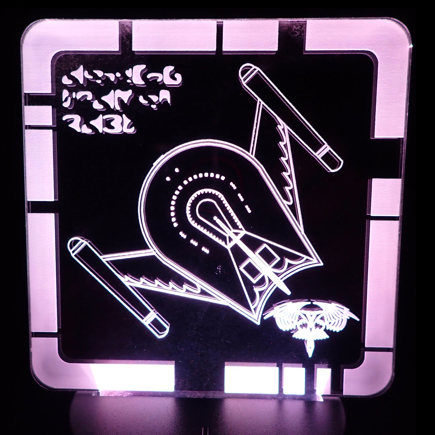 ROMULAN BIRD OF PREY (TOS) - Plaque LED