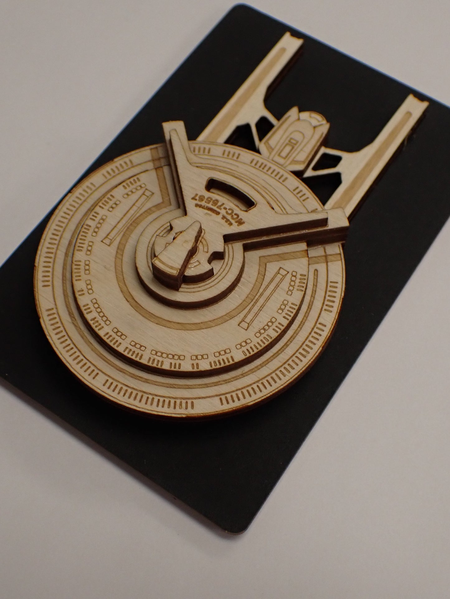 USS Cerritos - Wood Mini Plaque