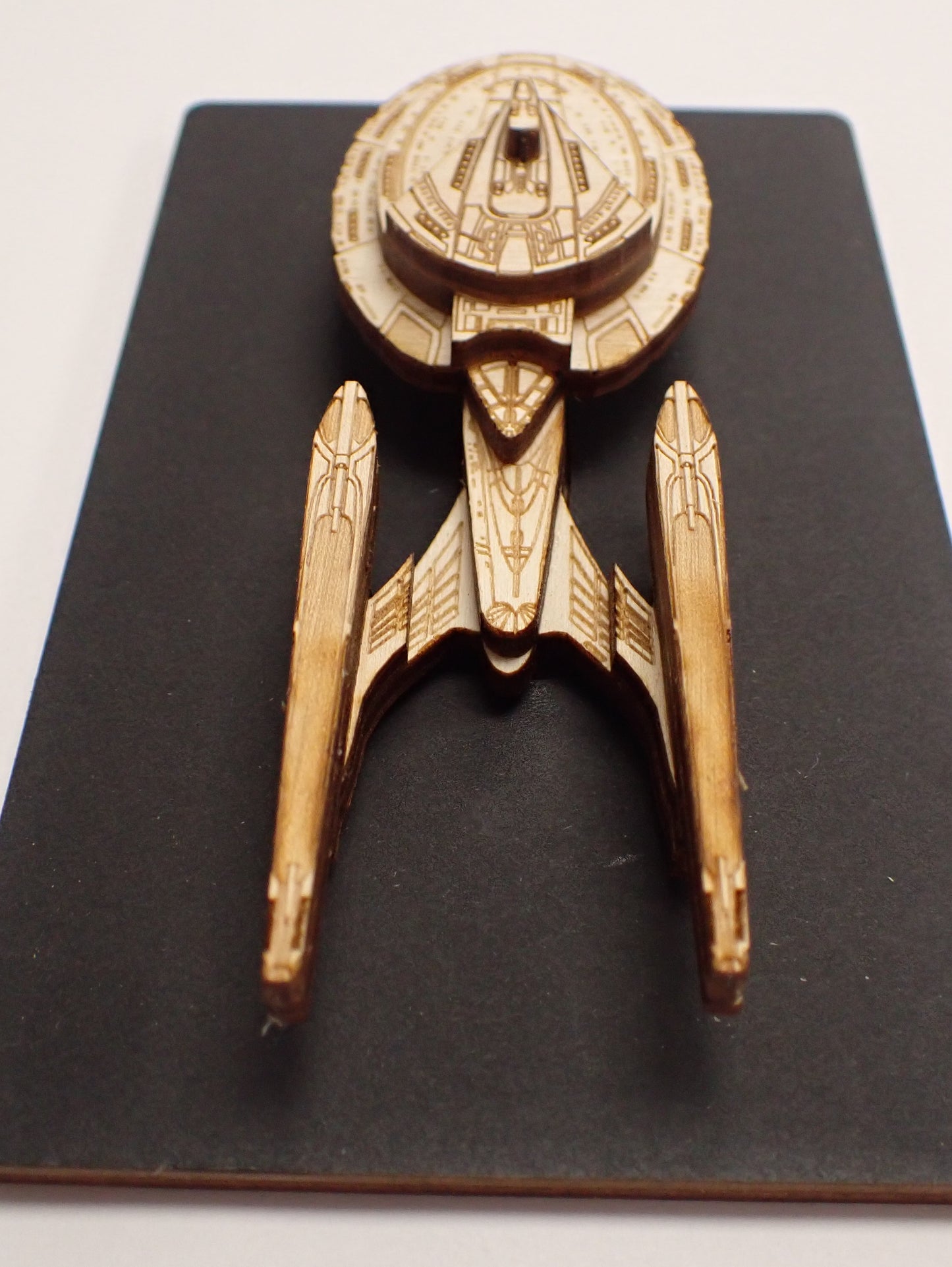 USS Enterprise NCC-1701-E - Wood Mini Plaque