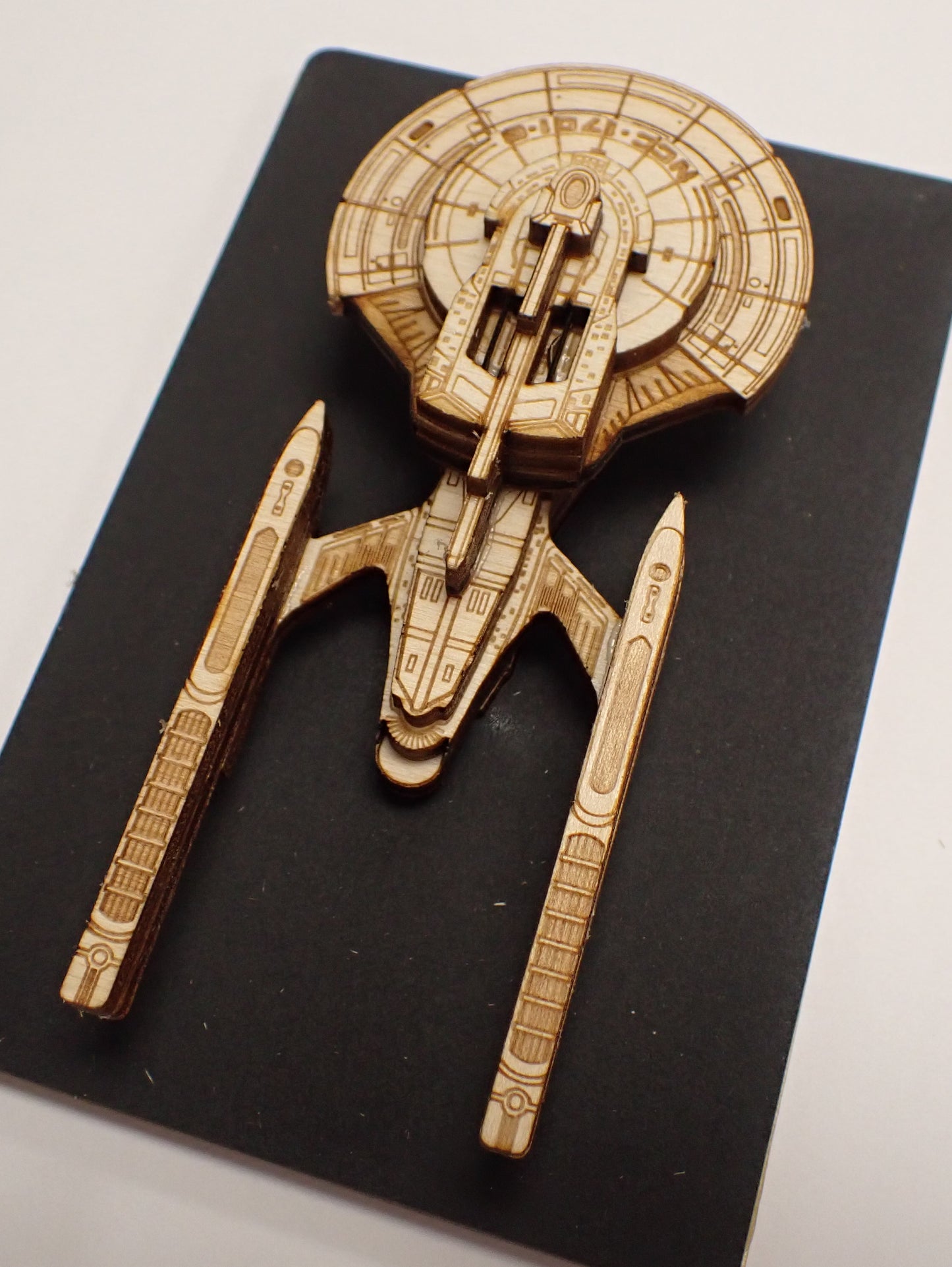 USS Enterprise NCC-1701-G - Wood Mini Plaque