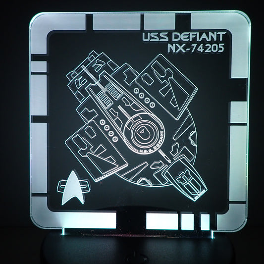 USS Defiant  - Plaque LED