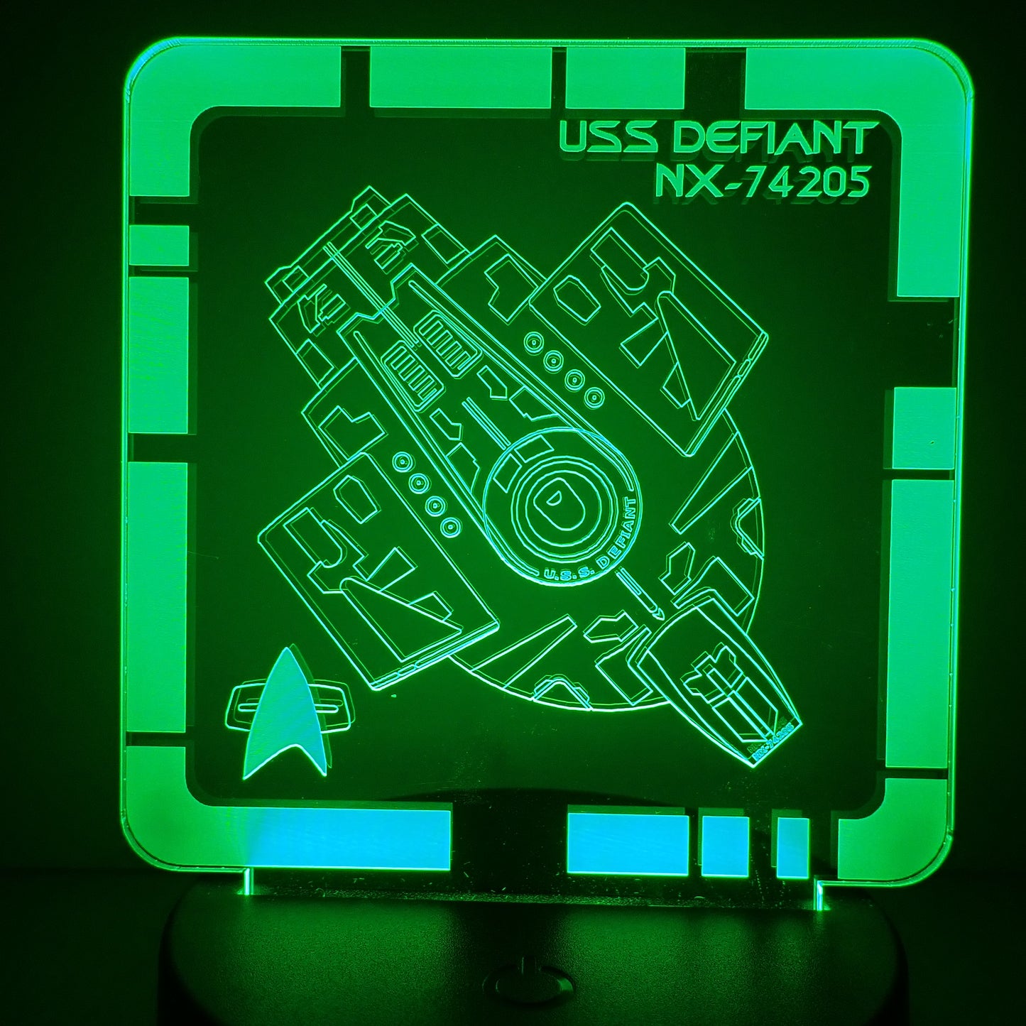 USS Defiant - Plaque LED