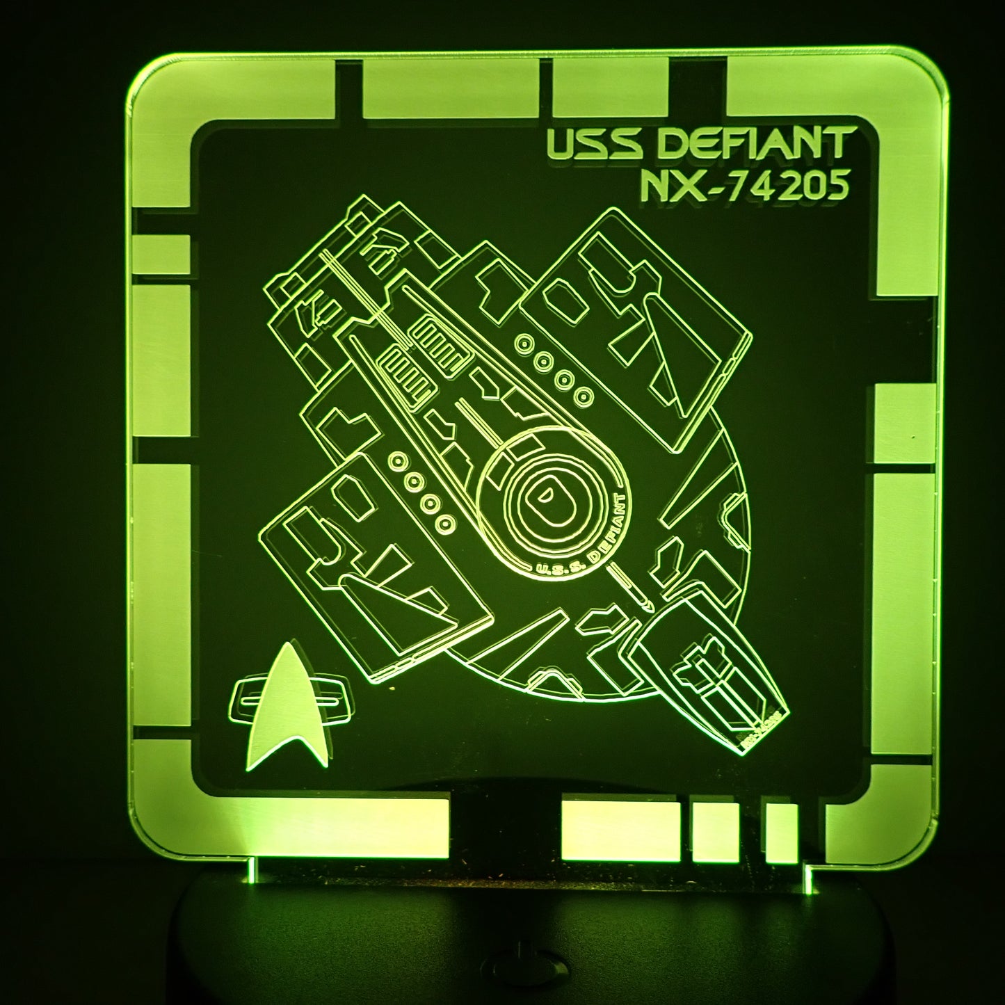 USS Defiant - Plaque LED