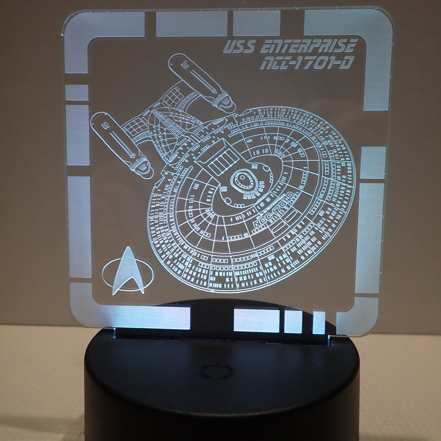USS Enterprise NCC-1701-D - Plaque LED
