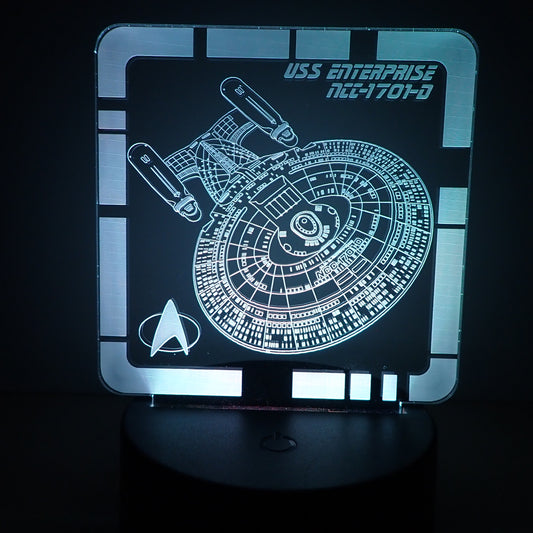 USS Enterprise NCC-1701-D - Plaque LED