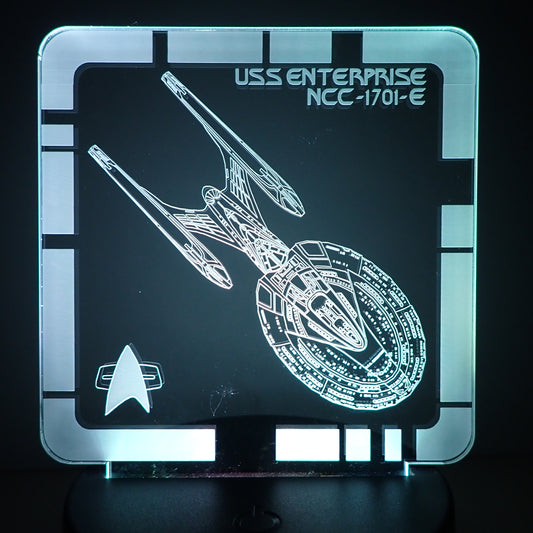 USS Enterprise NCC-1701-E - Plaque LED