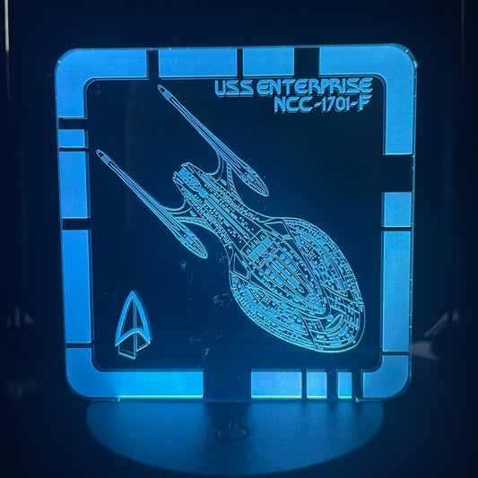 USS Enterprise NCC-1701-F - Plaque LED