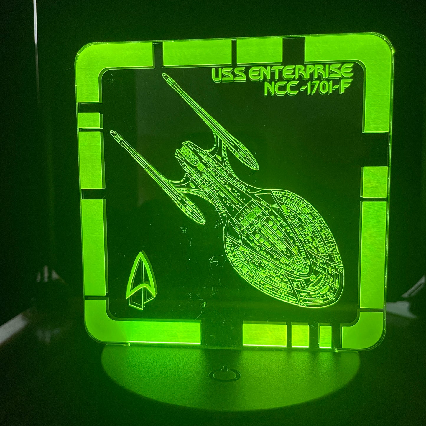 USS Enterprise NCC-1701-F - Plaque LED
