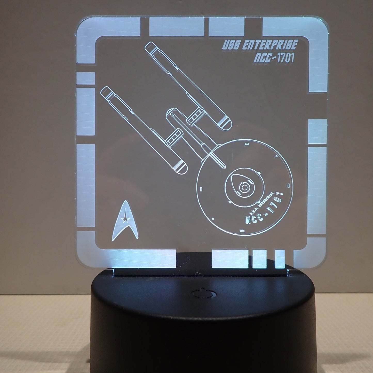 USS Enterprise NCC-1701 - Plaque LED